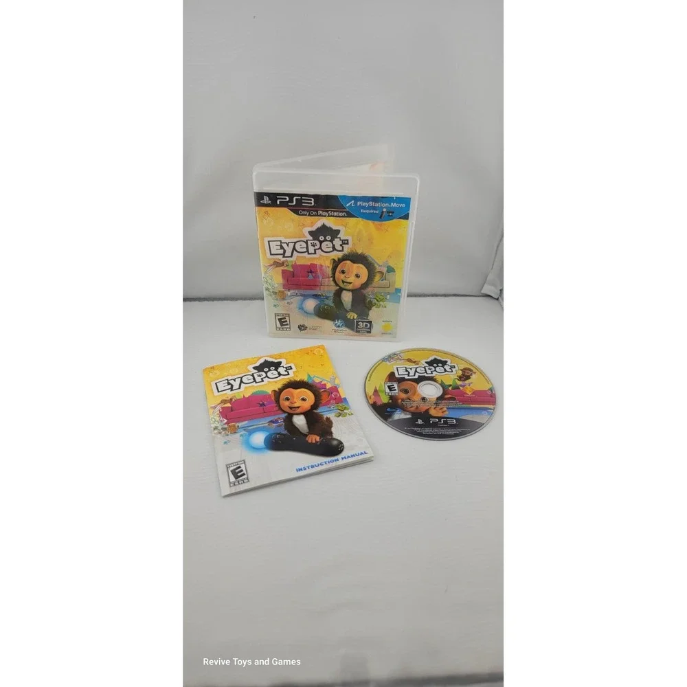 EyePet (Sony PlayStation 3, PS3, 2010) CIB‎ Complete Tested and Working Great